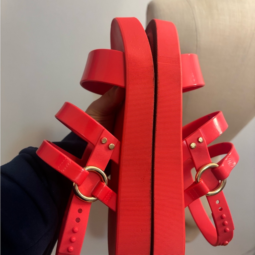 Zaxy Red Sandals with Strap - 7US - Picture 6 of 8